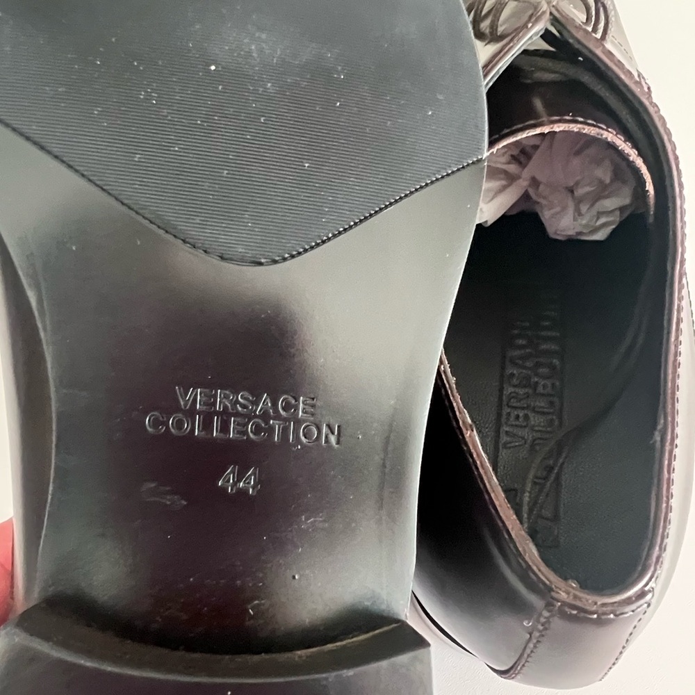 VERSACE Collection Men’s Dress Shoes New Size 44 US 12 - Picture 12 of 16